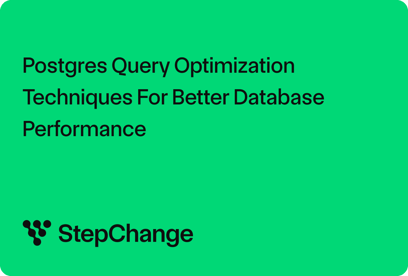 PostgreSQL query optimization techniques for better database performance